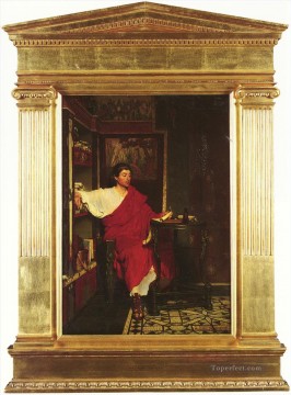 サー・ローレンス・アルマ・タデマ Painting - 英国 18361912A ローマの筆記者派遣ロマンチックなサー・ローレンス・アルマ・タデマ
